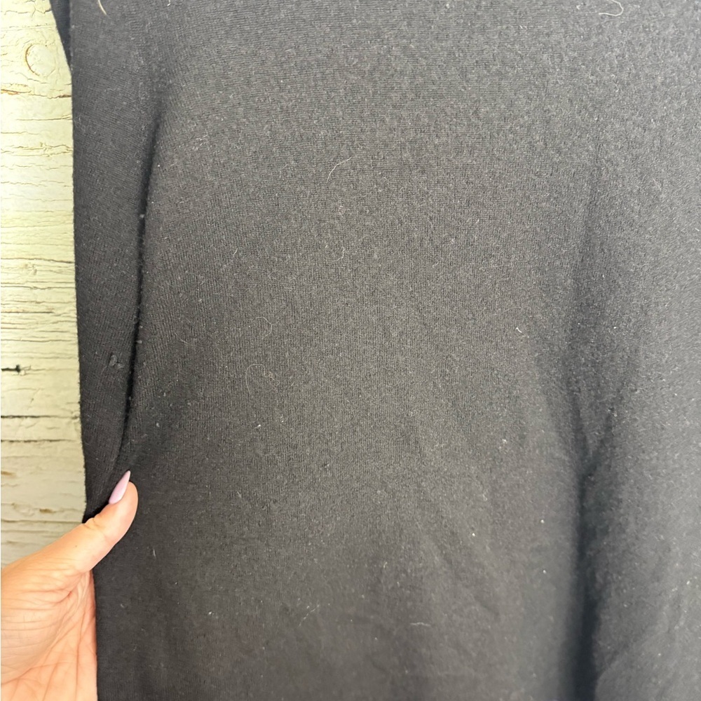 Proenza Schouler dress long sleeve blue black wool silk size xs oversized - Picture 4 of 10
